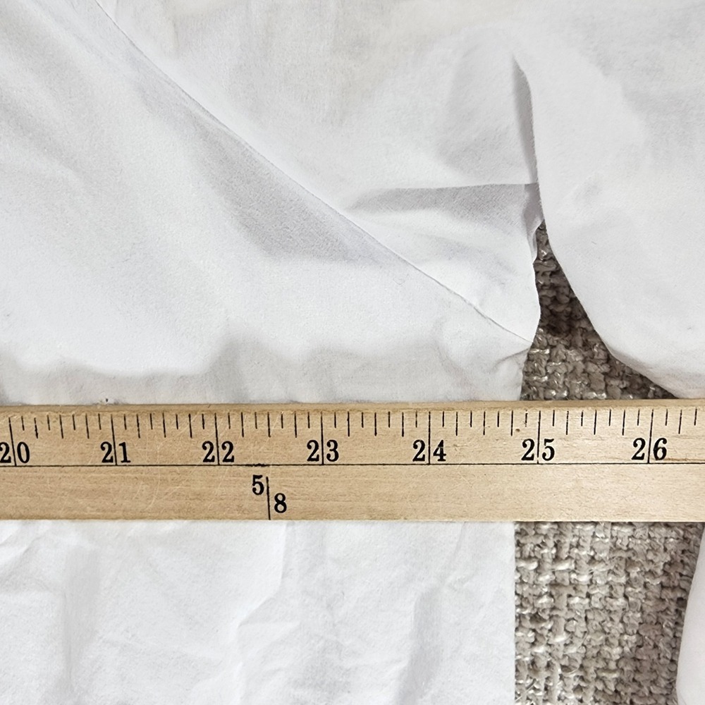 Cottagecore White Cotton Woven Nightgown Womens XXL Lace Ruffle Crisp EUC - Picture 5 of 11